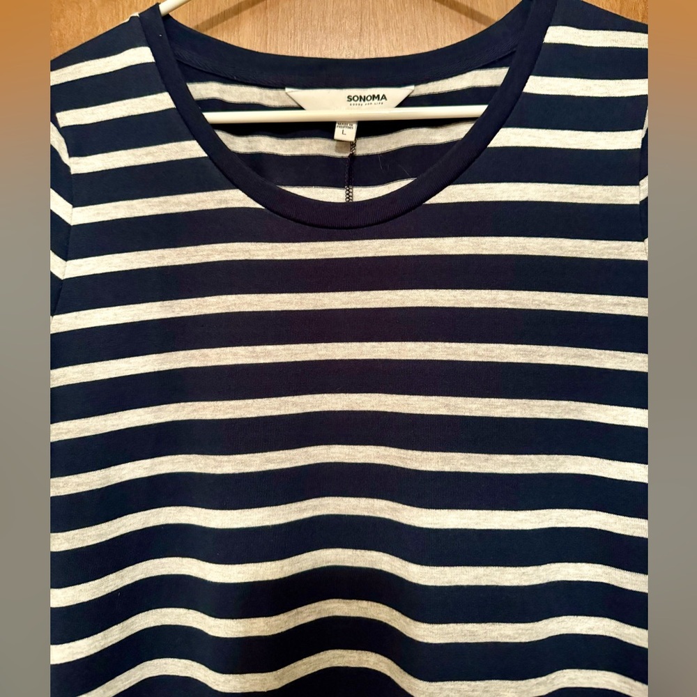 🔴NWOT🔴 Sonoma Women’s Tee Shirt Dress, Size L - Picture 2 of 3